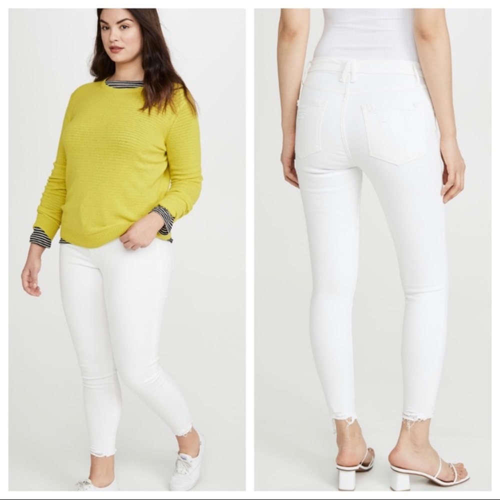 Good American Good Legs High Waisted White Jeans